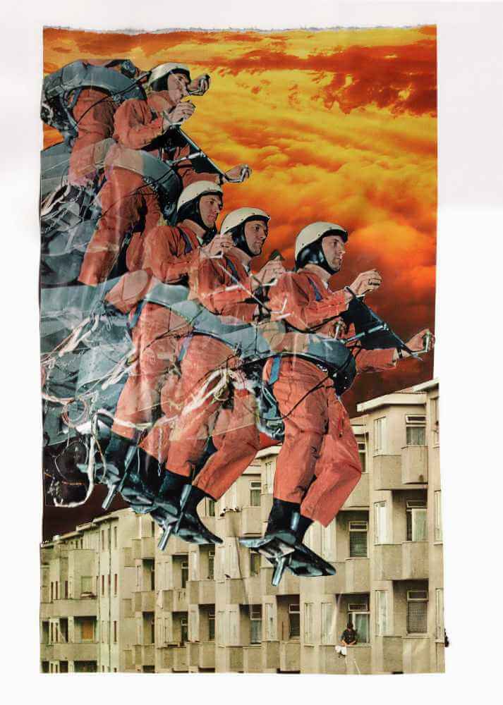 The Descent analog collage.